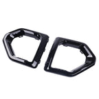 Gloss Black Front Fog Lamp Outer Bezel Cover for GMC Sierra (2019–2021)