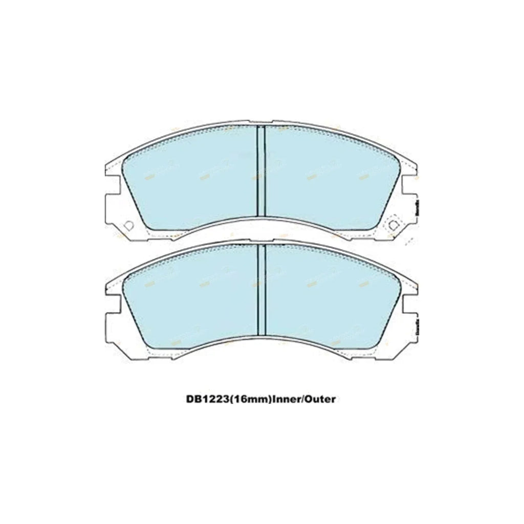 4WD Front Brake Pads Set for Mitsubishi Verada (1996 - 2004)
