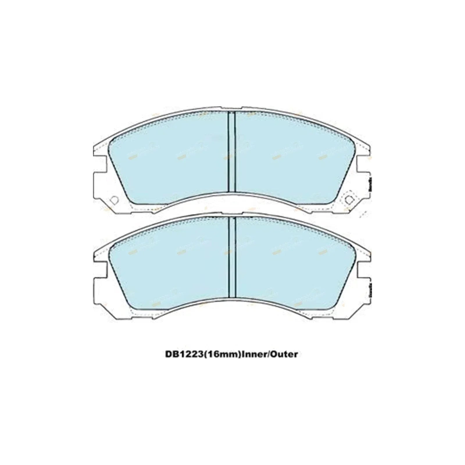 4WD Front Brake Pads Set for Mitsubishi Verada (1996 - 2004)