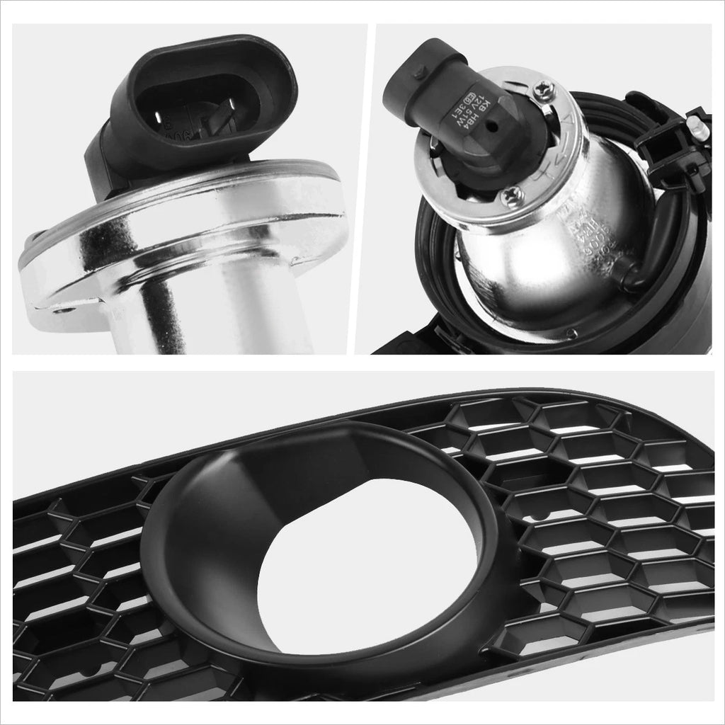 M3 Style Front Bumper Cover + Grille + Fog Light for BMW E90 3-Series (2009–2011)
