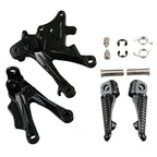 Front Rider Foot Pegs Footrest Brackets for Kawasaki ZX10R (2006–2010)