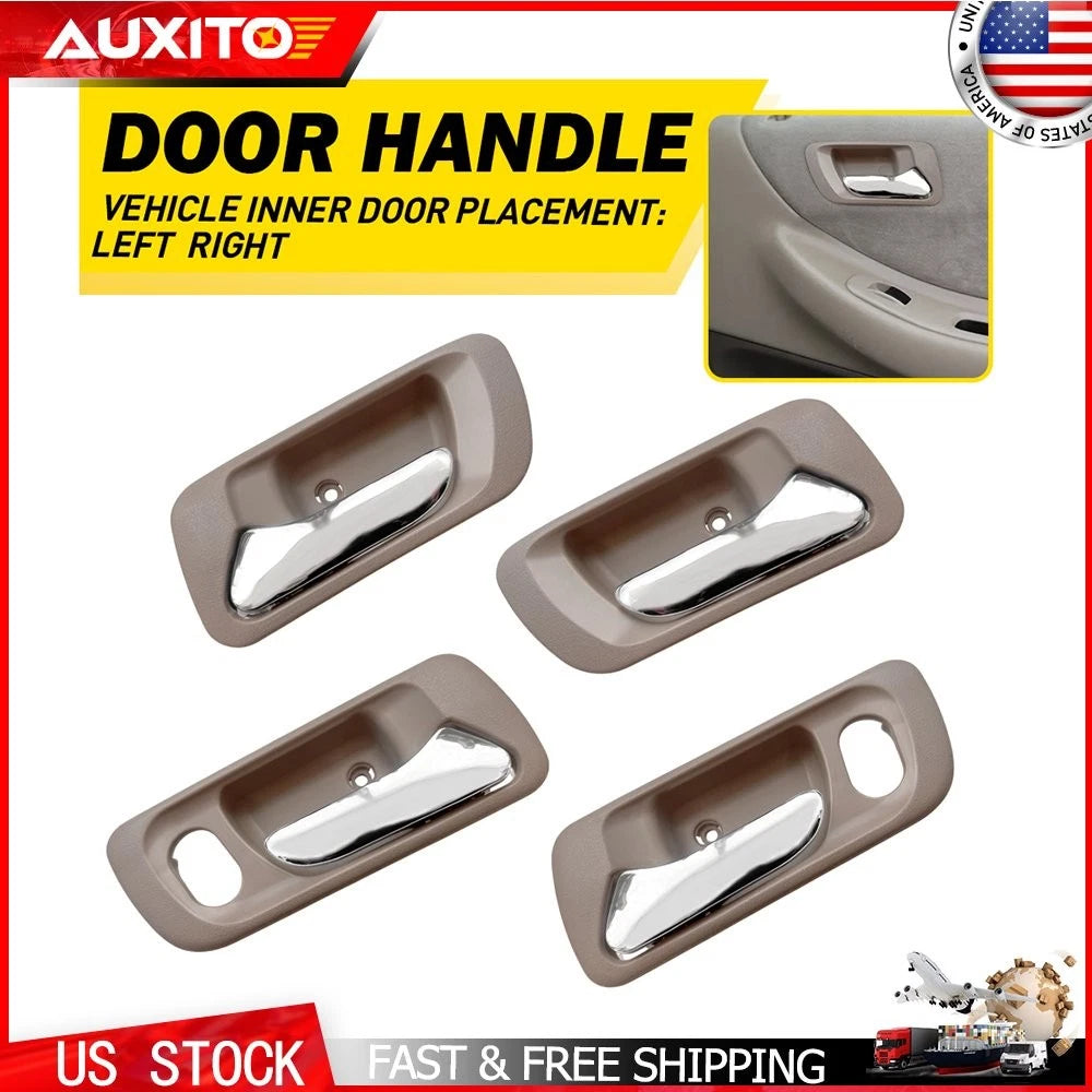 Set of 2 Interior Door Handles for Honda Accord Sedan (1998–2002) Beige