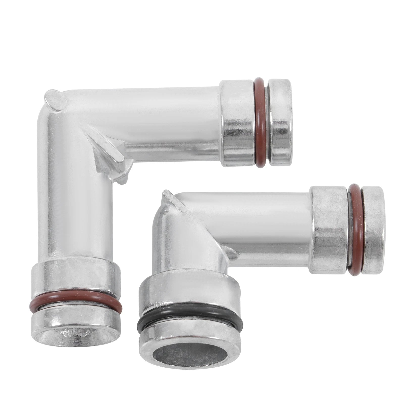Set of 2 Heater Hose Elbows for Chevy Buick (1995–2008) 3.8L Aluminum