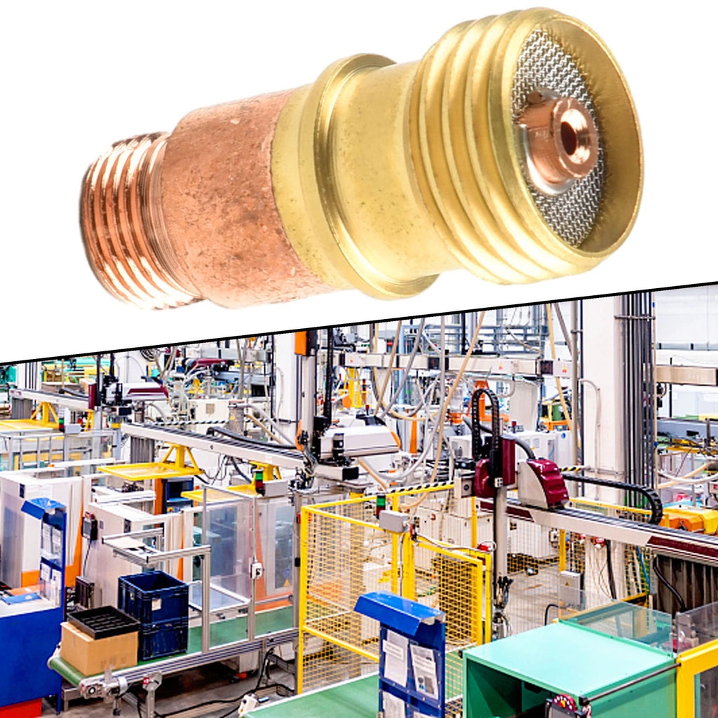 Gas Lens Connector with Mesh for Tig WP 17/18/26