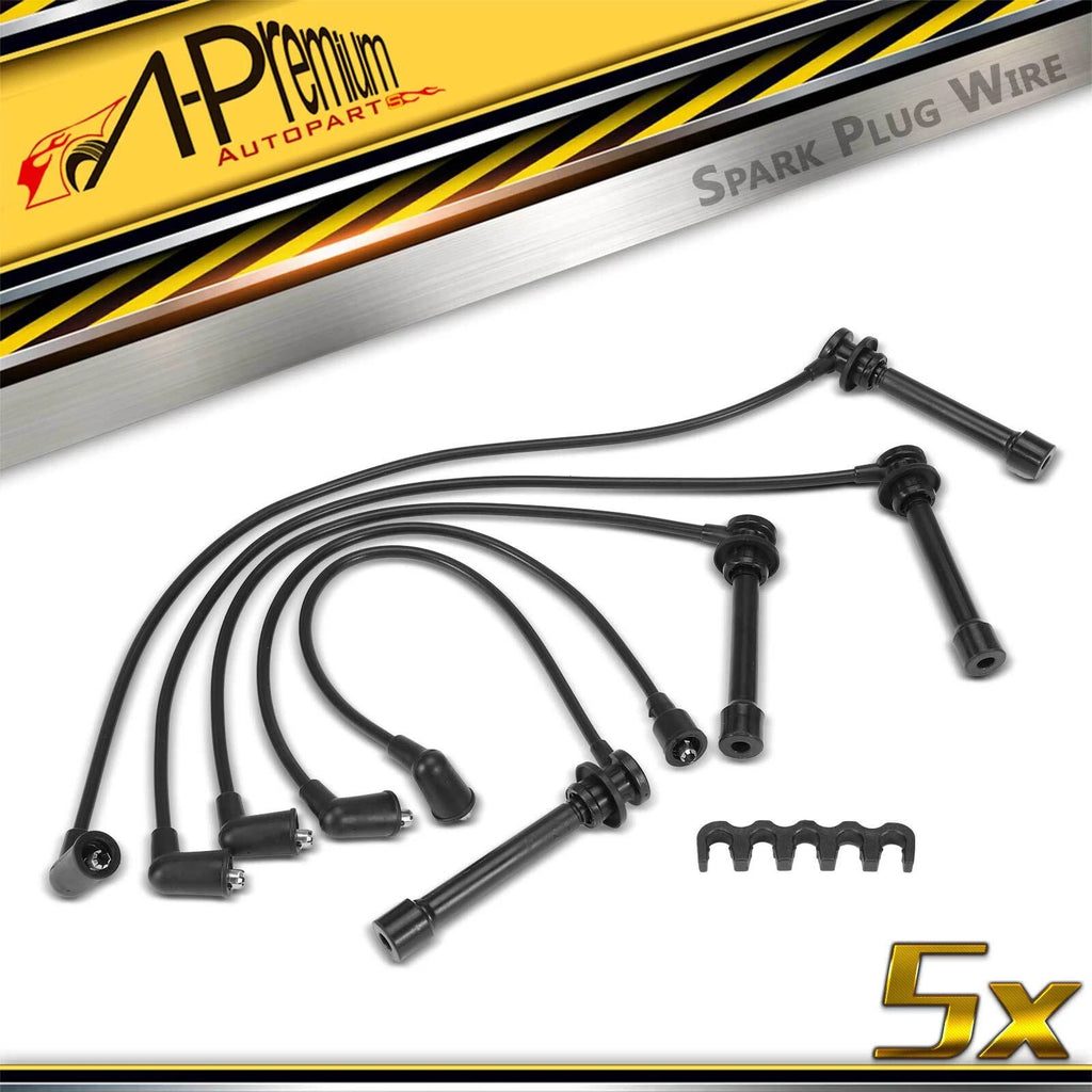 Set of 5 Spark Plug Wire Sets for Nissan 240SX L4 2.4L (1989–1998)