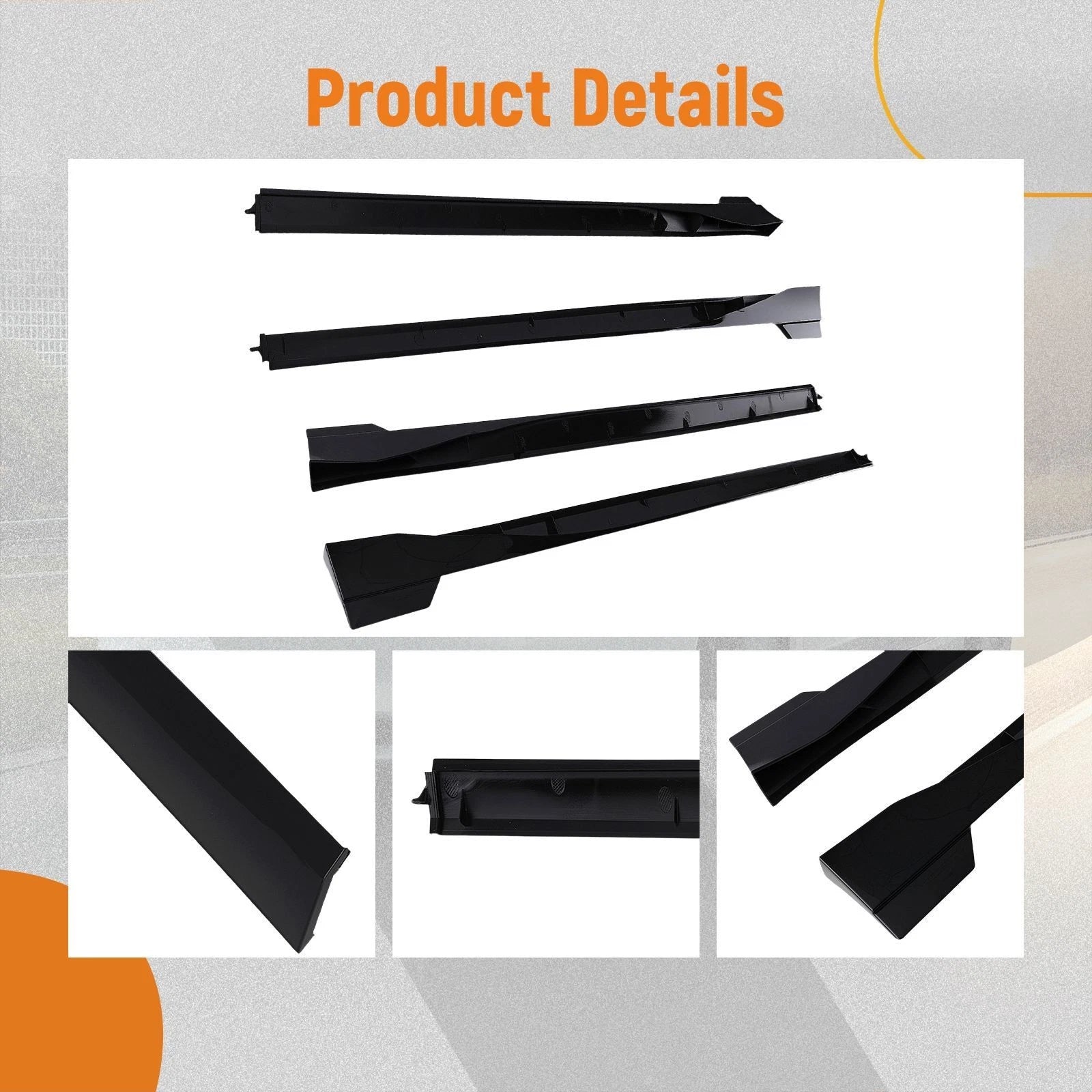 Set of 4 Side Skirt Extension Panels for Toyota Camry SE XSE (2018–2024)