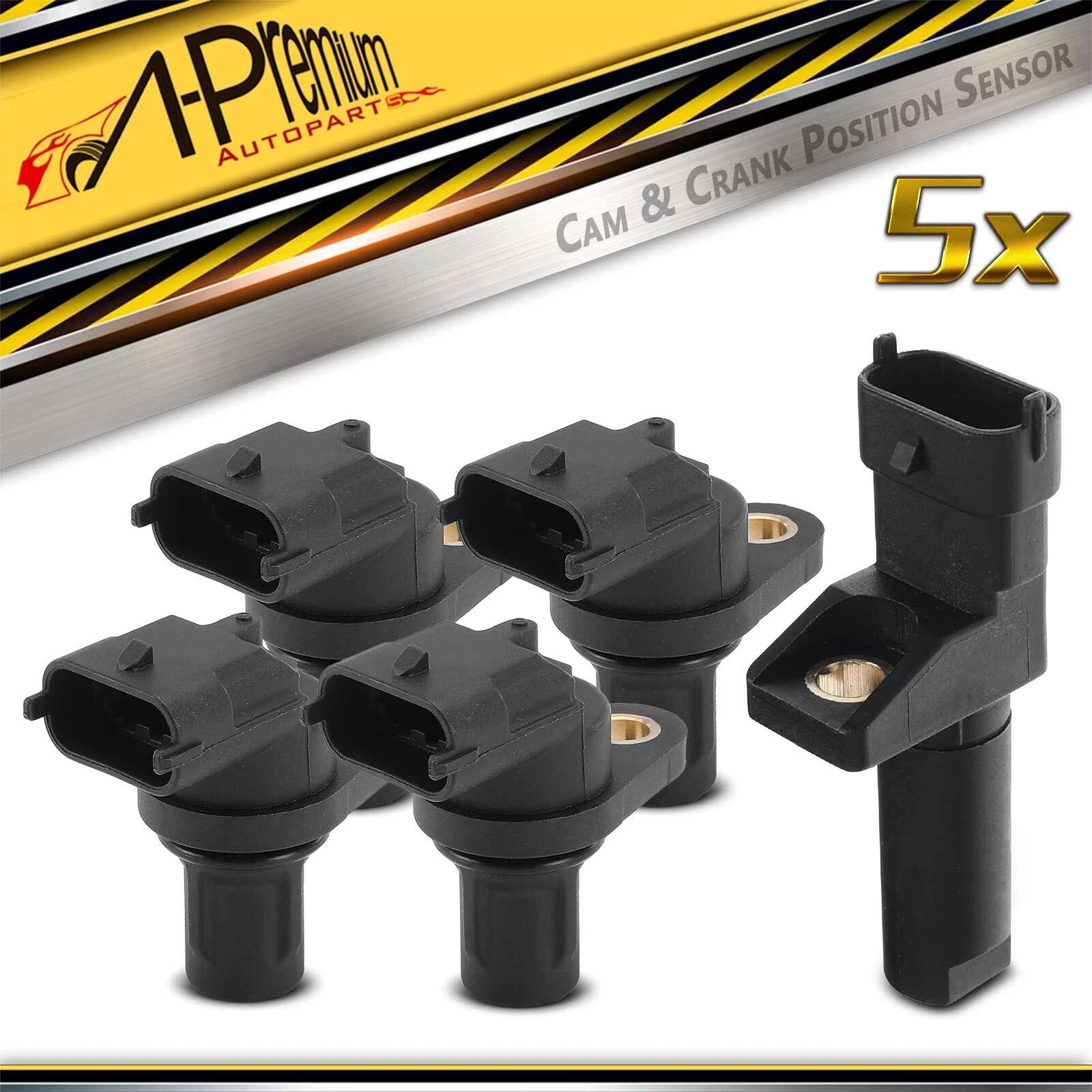 4X Camshaft & Crankshaft Position Sensors for Mercedes-Benz CL550 (2007–2013)