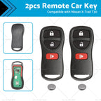2pc Remote Flip Key for Nissan X-Trail T30 (2002–2007) 433MHz Replacement