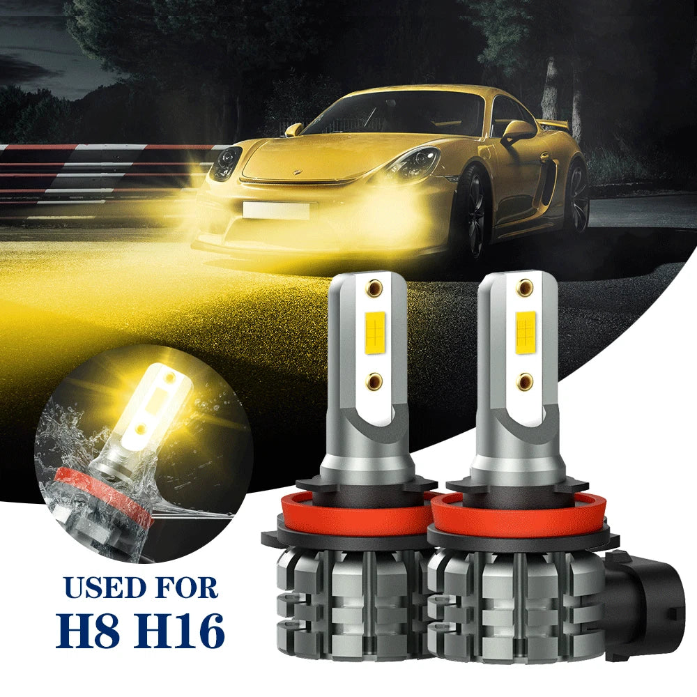 2X H11 H16 H8 LED Fog Driving Light Bulbs for AUXITO (EOH)