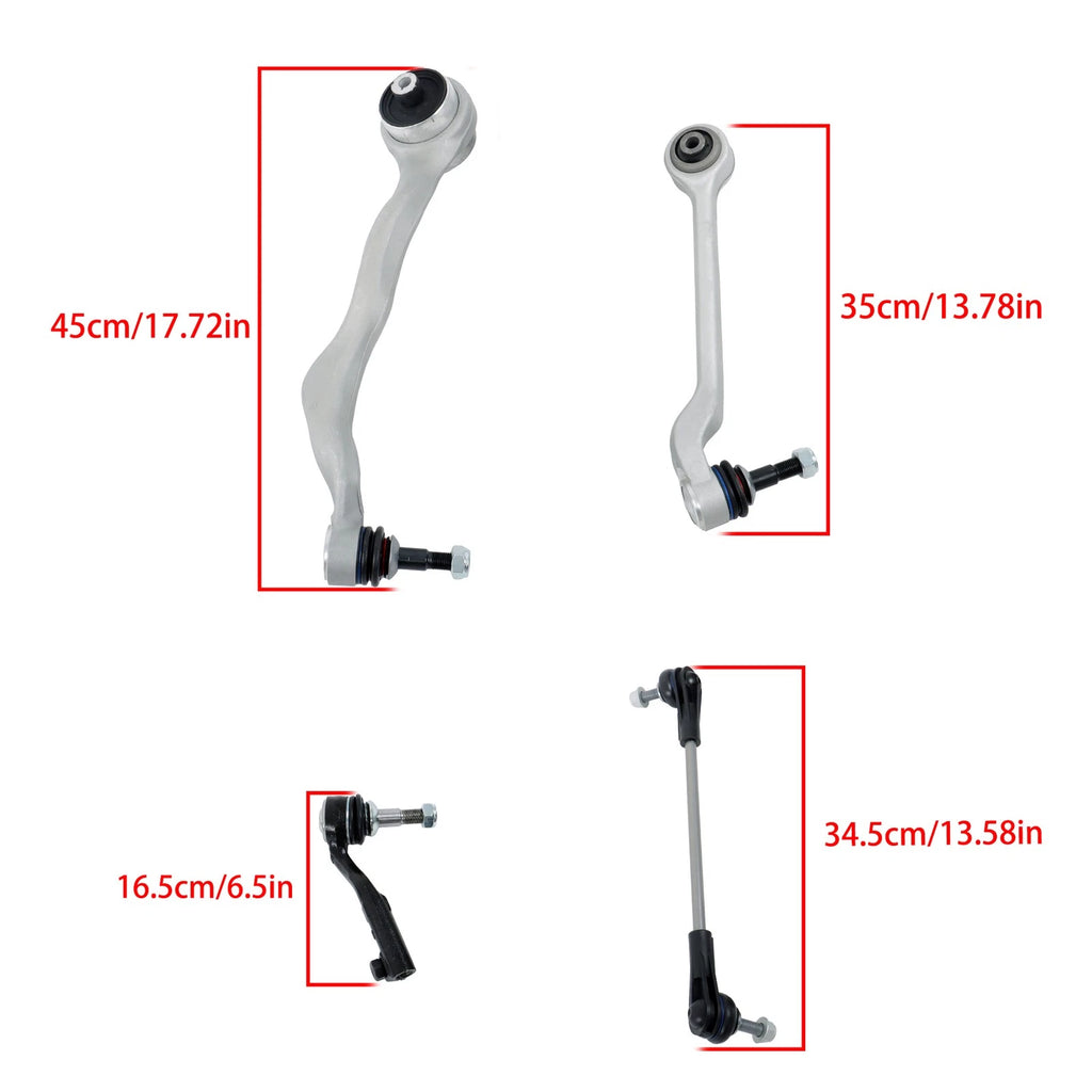 Set of 8 Front Suspension Lower Control Arm Sway Bar Kits for BMW 1 3 Series (F20 F30)