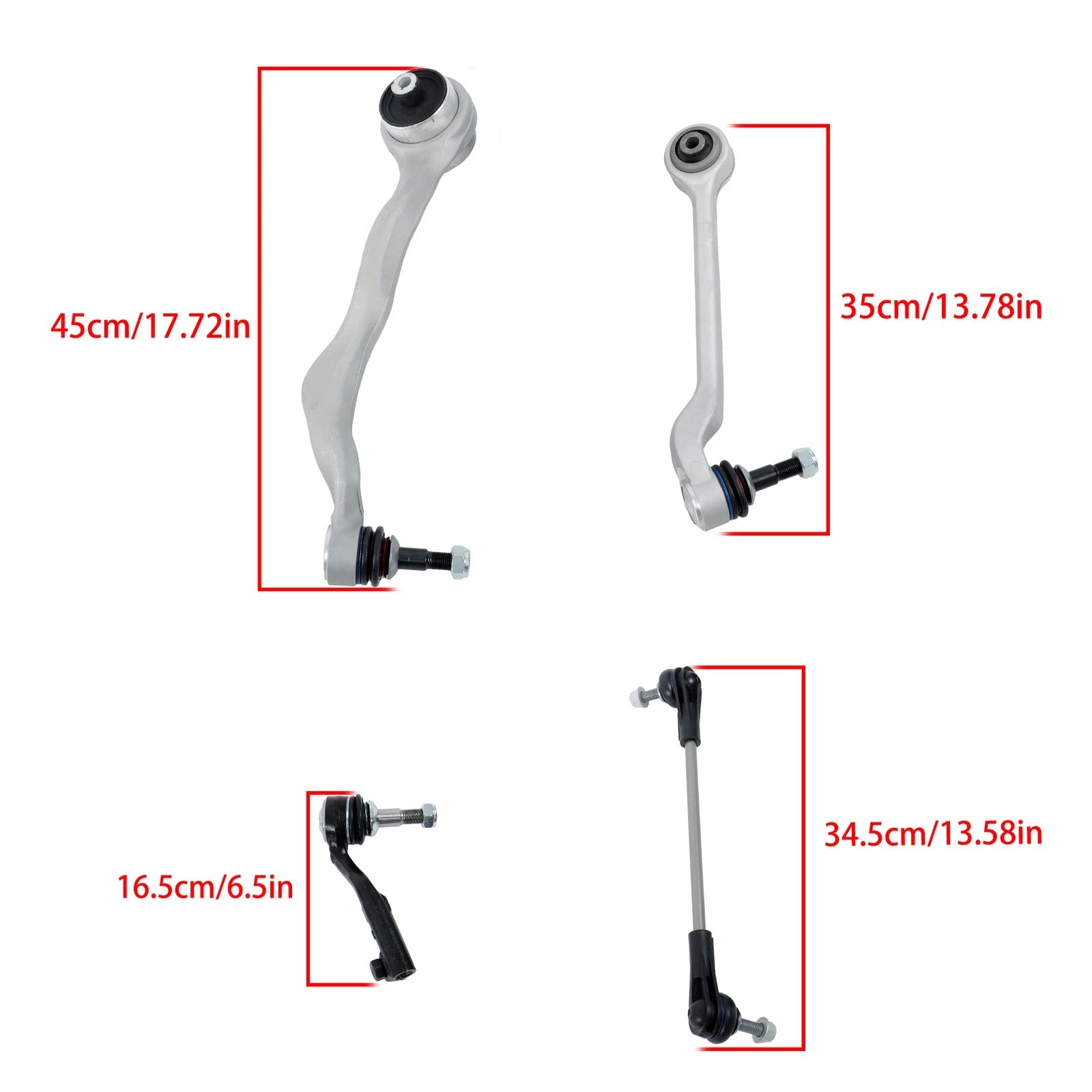 Set of 8 Front Suspension Lower Control Arm Sway Bar Kits for BMW 1 3 Series (F20 F30)