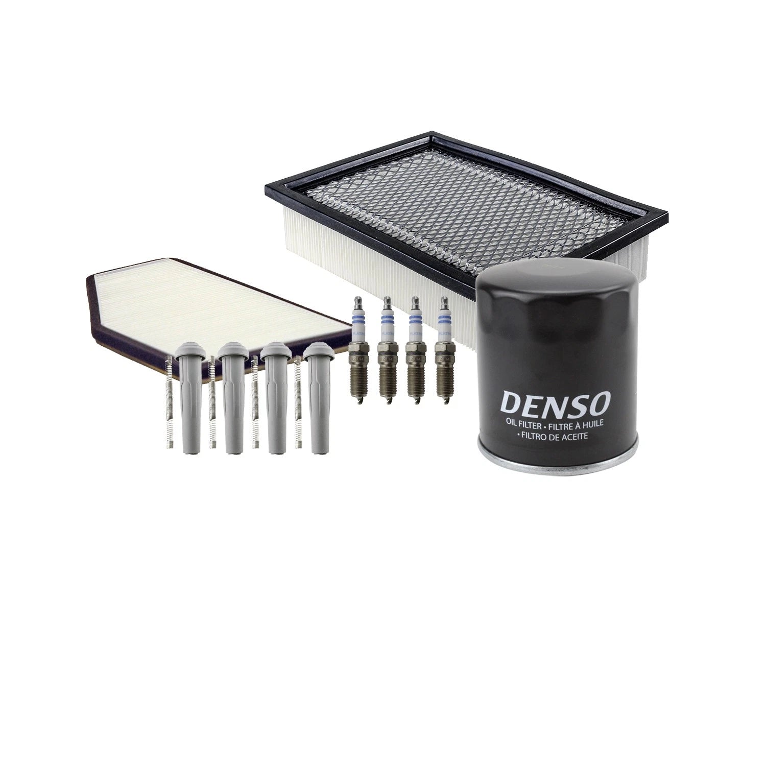 Tune Up Kit with 4 Spark Plugs & Boots for Mazda Tribute (2009–2011)
