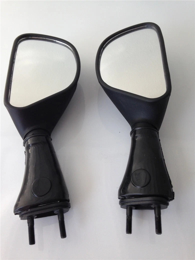 Black Racing Mirrors for Kawasaki Ninja ZX6R (1998–2002), ZX9R (1998–2003), 650R (2006–2008)
