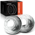 Set of 2 Rear Drilled Brake Rotors for Ford F-350 Super Duty (2005–2012)