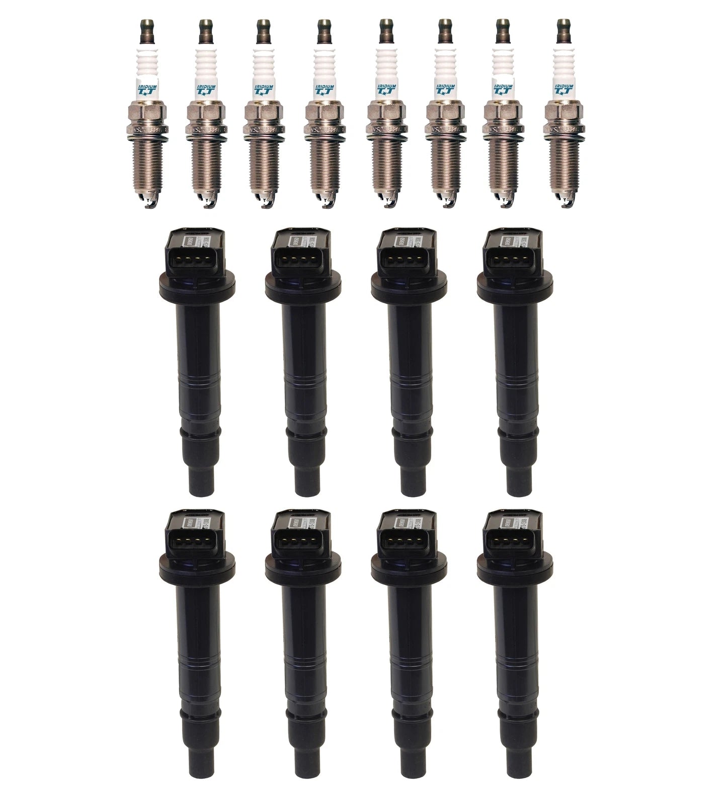 Set of 8 Ignition Coils & Iridium TT Spark Plugs for Lexus 5.0L V8