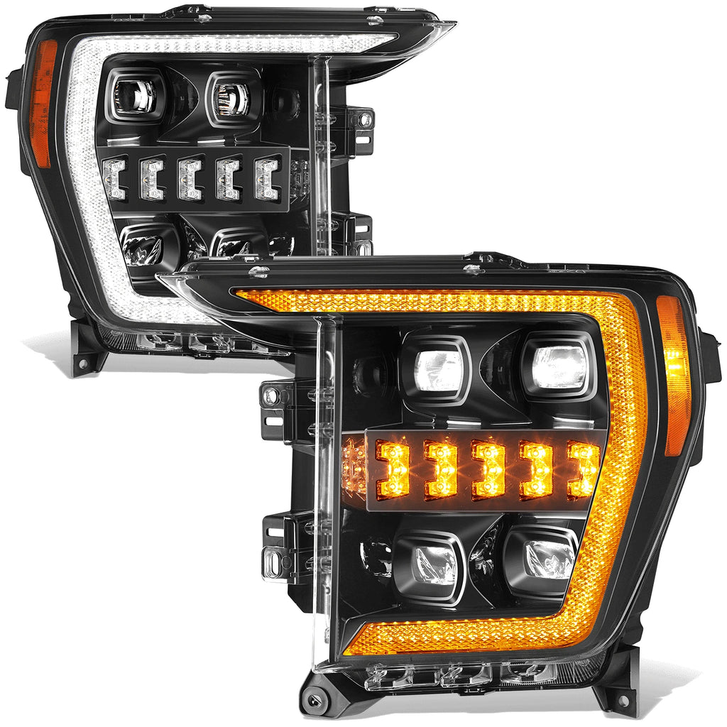 Sequential 3D LED Bar Projector Headlights for Ford F-150 (2021–2023)