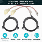 Front & Rear Door Speaker Adapter with Wire Harness for Scion tC (2005–2014)