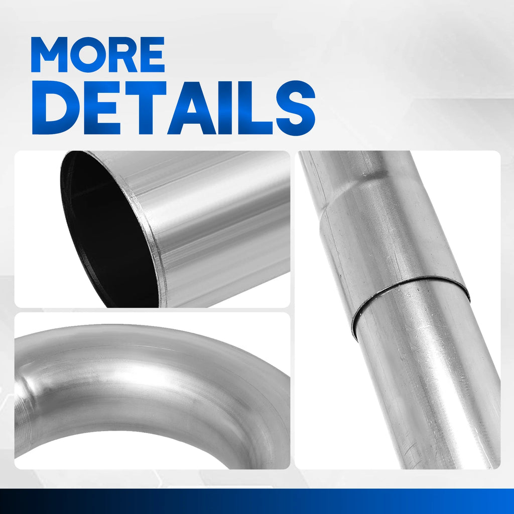 16Pcs 3" Exhaust Tube Mandrel Bend Piping Kit for Custom Applications
