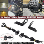 Front LED Turn Signal DRL Light w/Bracket for Harley Sportster (2021-2023)