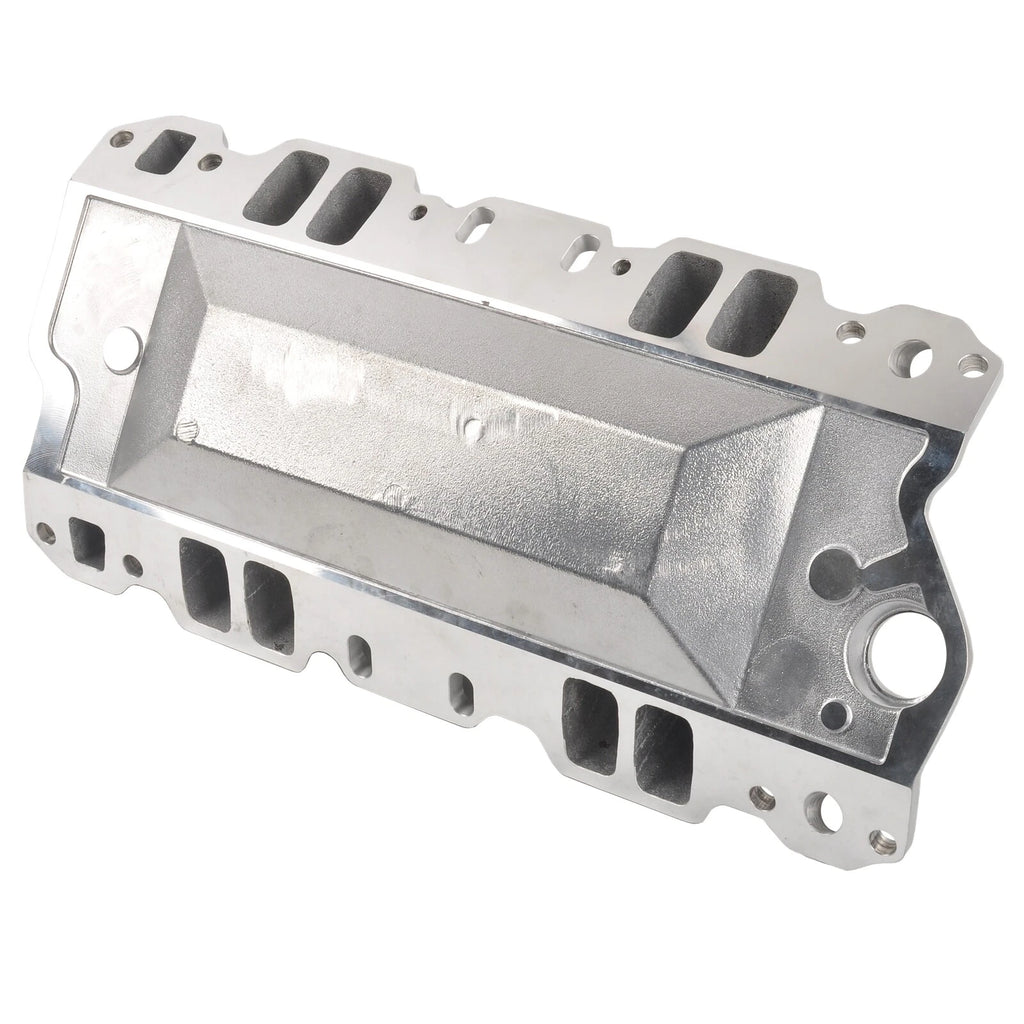 Intake Manifold for SBC Chevy 350 400 Dual Plane Polished Aluminum (1956–1986)