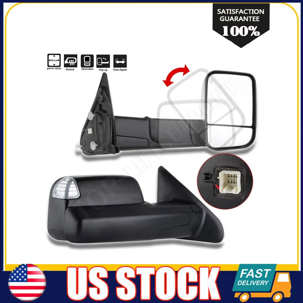 Power Heated Towing Mirrors with LED Signal for Ram 1500 2500 3500 (2002–2008)
