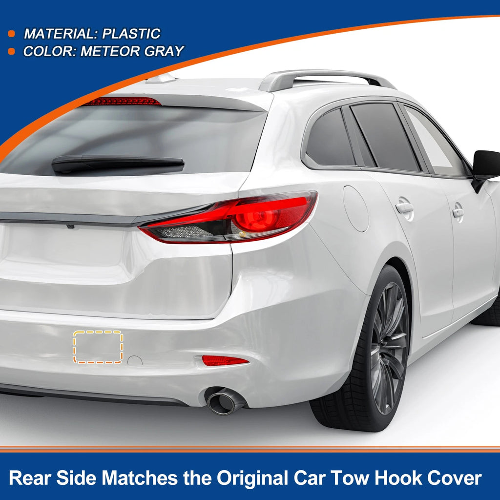 Rear Left Tow Hook Cover for Mazda 6 Atenza (2018–2021) Meteor Gray