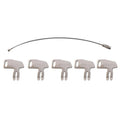 5PCS Battery Disconnect Key for Komatsu Heavy Equipment (K2C166)