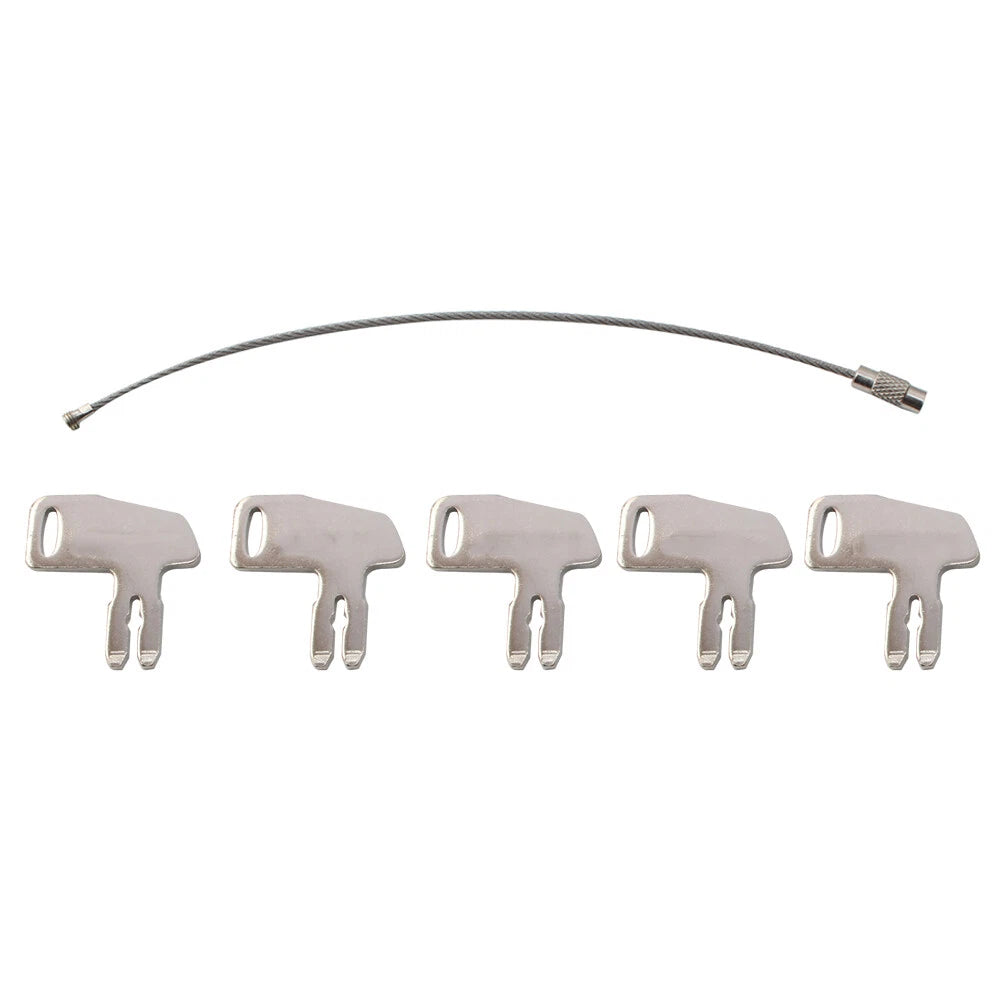 5PCS Battery Disconnect Key for Komatsu Heavy Equipment (K2C166)