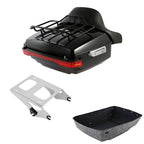 Trunk Luggage Backrest Pad Light Mount Rack for Harley Touring (2014–2026)