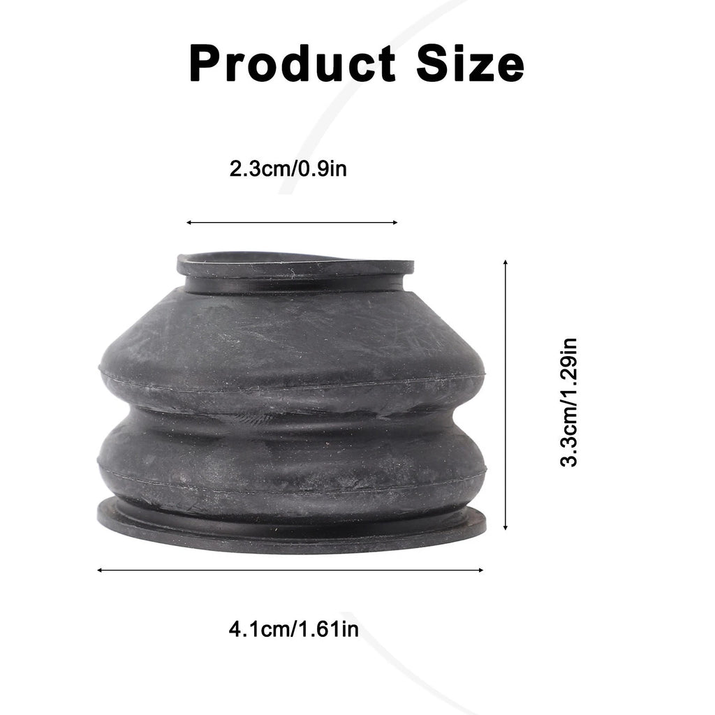 Set of 2 Ball Joint Cover Kits for - Black Silicone