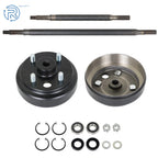 Rear Axle with Brake Hub Drum Assy Kit for EZGO Golf Cart (1982–UP)