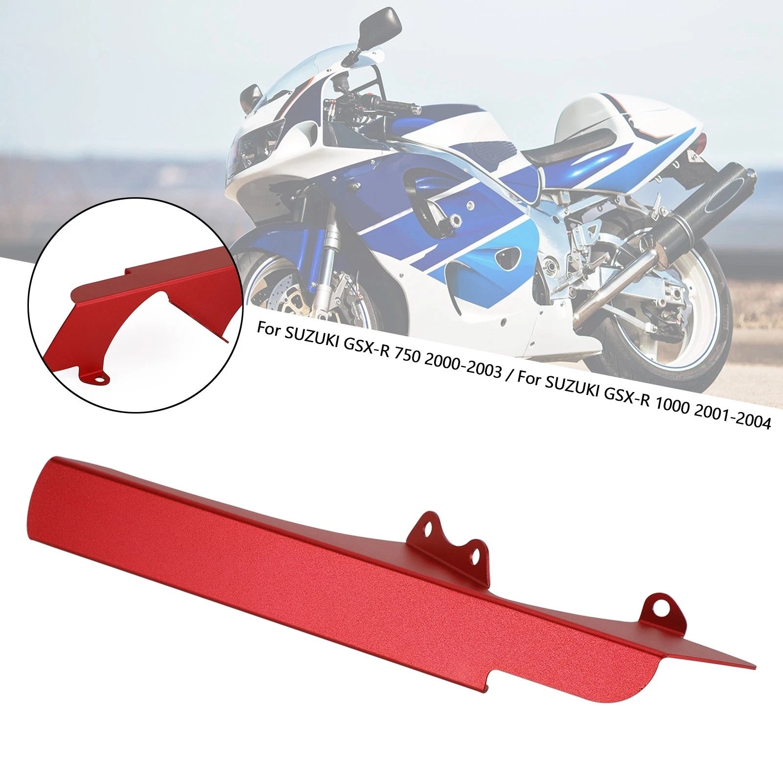 Sprocket Chain Guard Cover for Suzuki GSX-R 1000 GSX-R 750 (2000–2003) Red