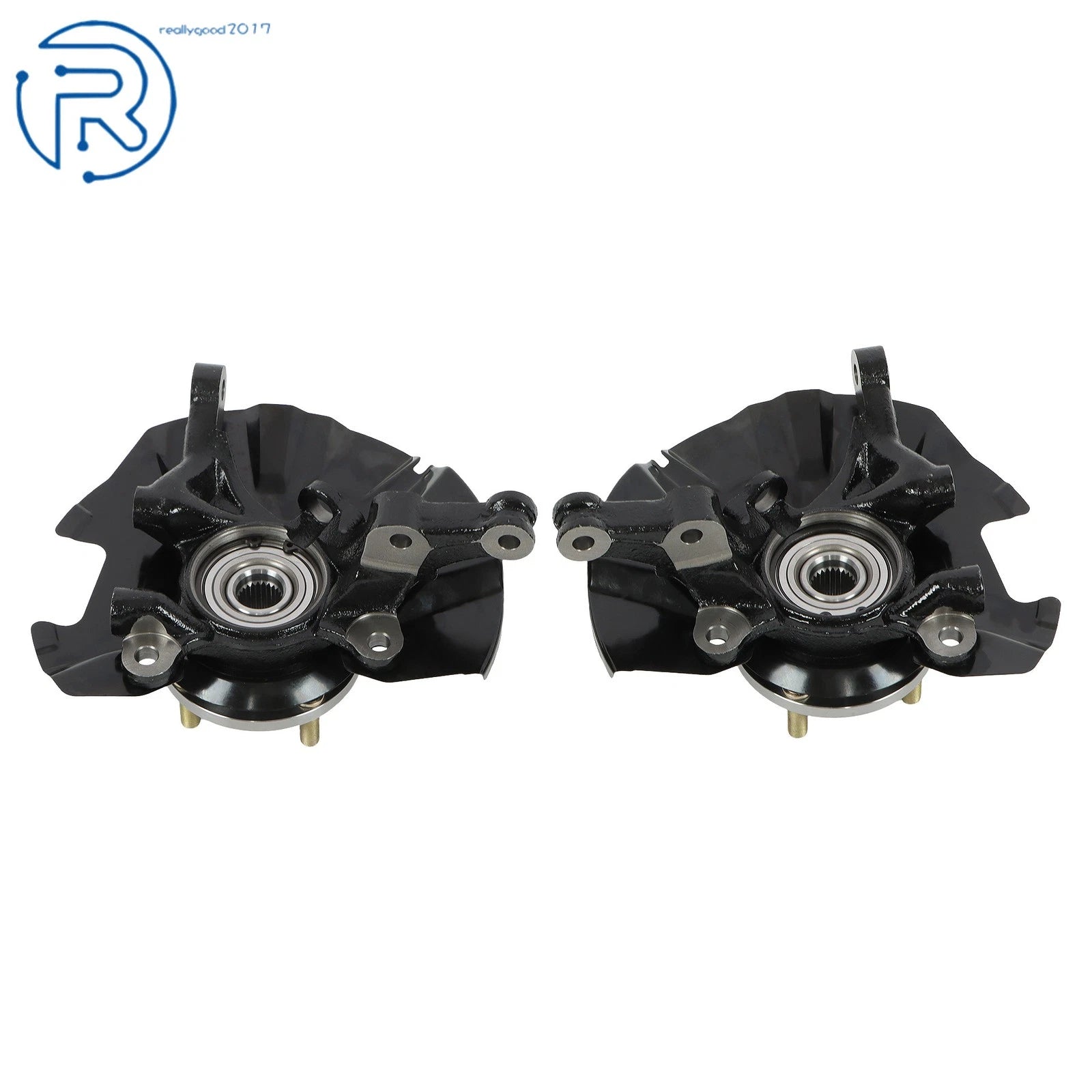 Set of 2 Front Steering Knuckle Assembly for Kia Rio 2006-2011