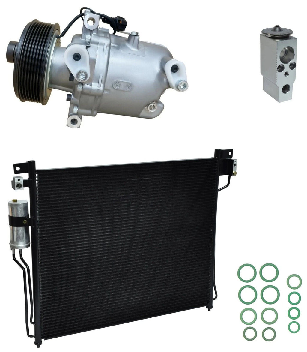 AC Compressor Kit w Condenser for Suzuki Equator 4.0L (2009)