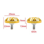 2X Aluminum Alloy 6MM License Plate Screw Bolts for Vehicle Plate Holder