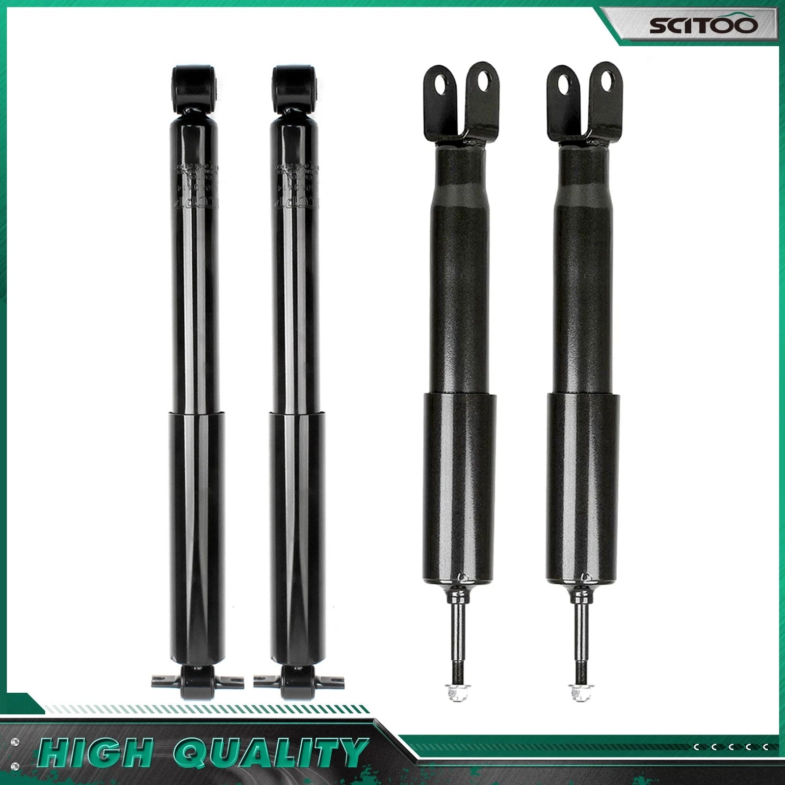 Set of 4 Front Rear Shocks Struts for Chevrolet Express 1500 & GMC Savana 1500 (2006–2014)