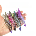 Soft TPE Shrimp Lure 9.5cm with Ballast Weight for Realistic Swim Action