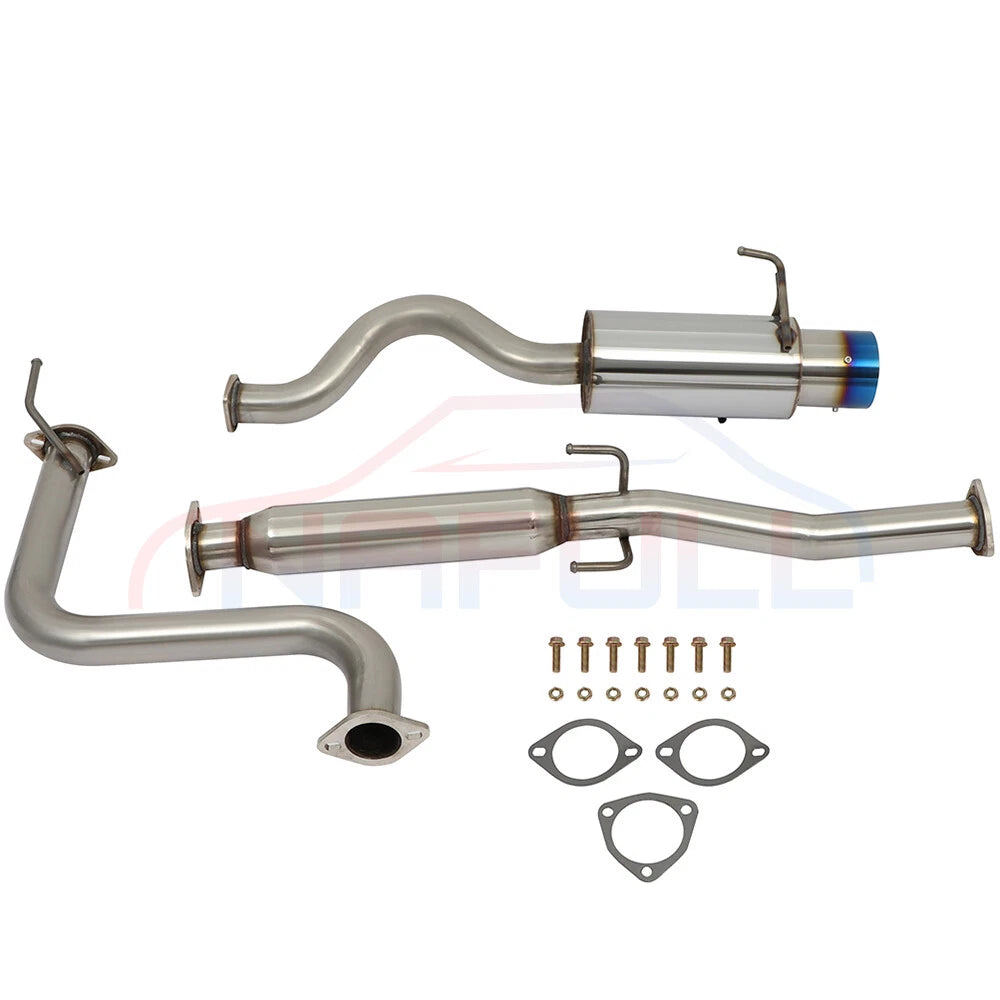 SS Exhaust System 4.5" Burnt Tip Muffler for Honda Del Sol EG1/EG2 (1993–1997)