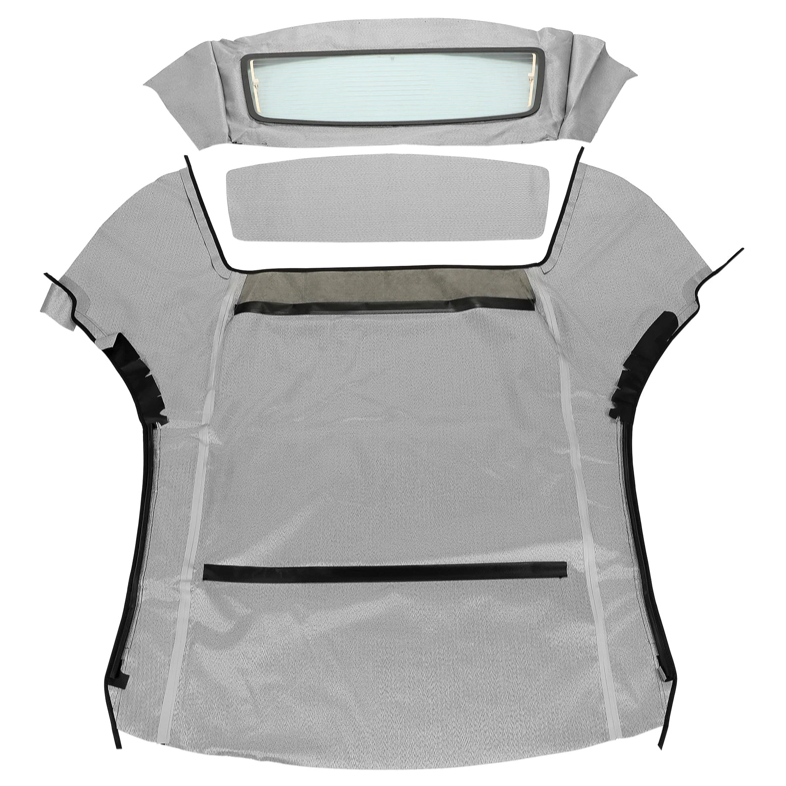 Soft Top for Ford Mustang Convertible (1994-2004) with Heated Glass Window Black