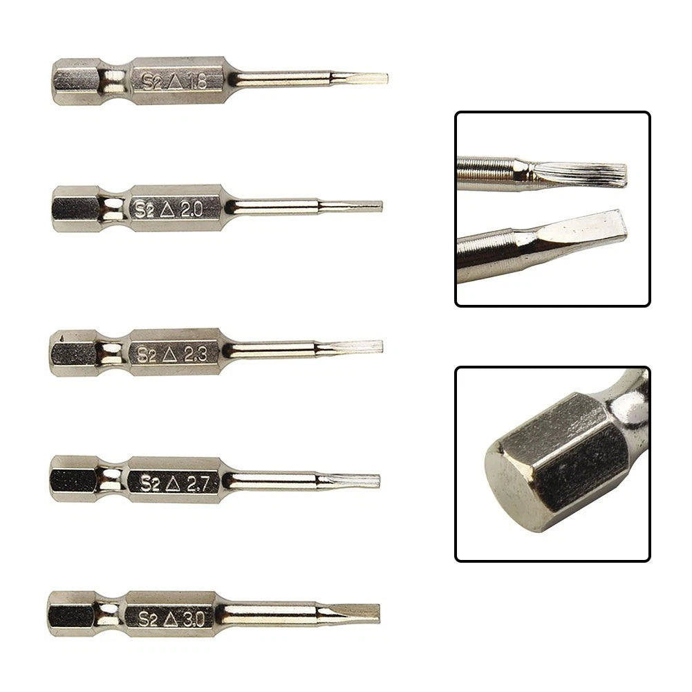 5 Pcs Magnetic Triangle Head Screwdriver Bits Set for Hex Shank (Universal)