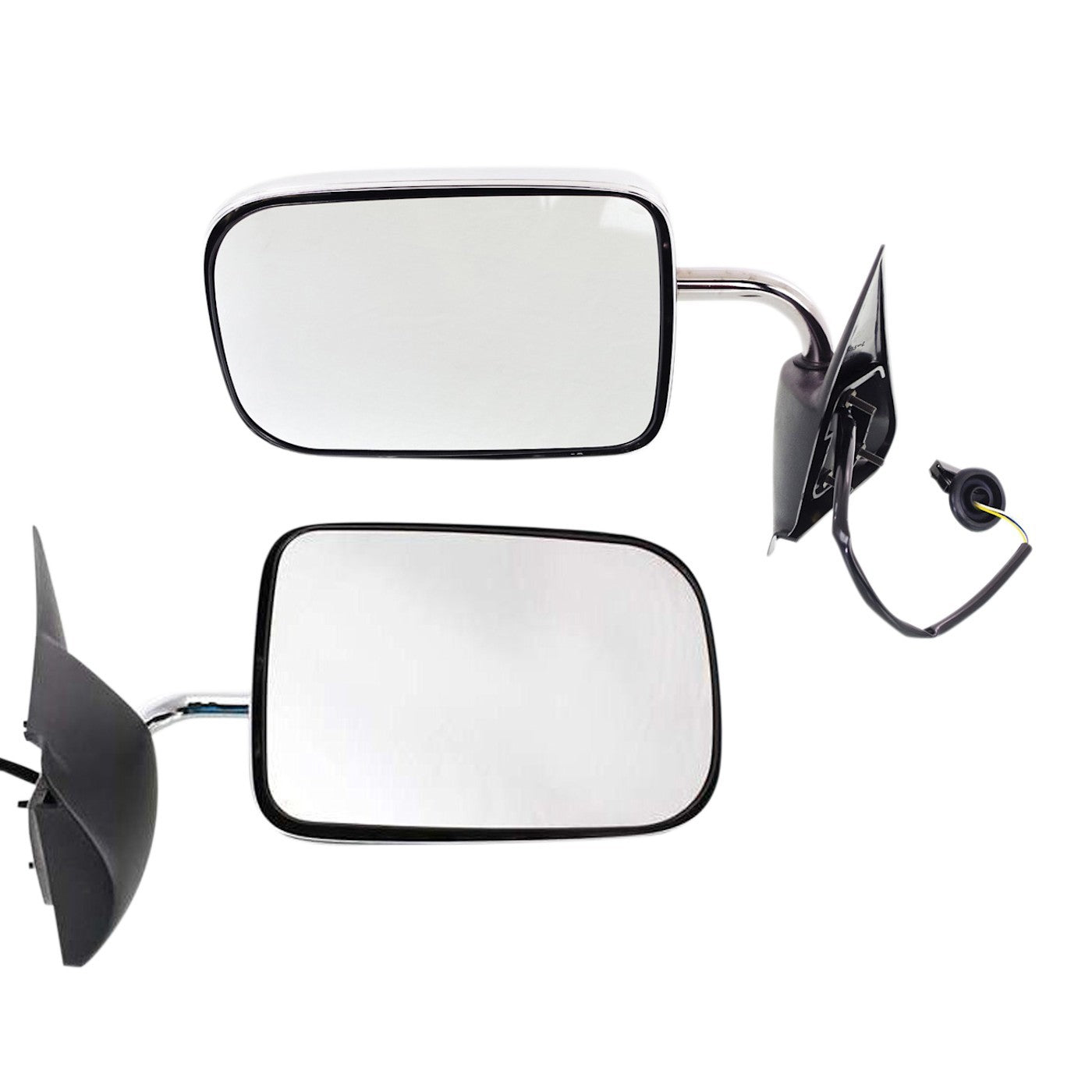 Set of 2 Chrome Power Mirrors for Dodge Ram 1500 (1994–1997)