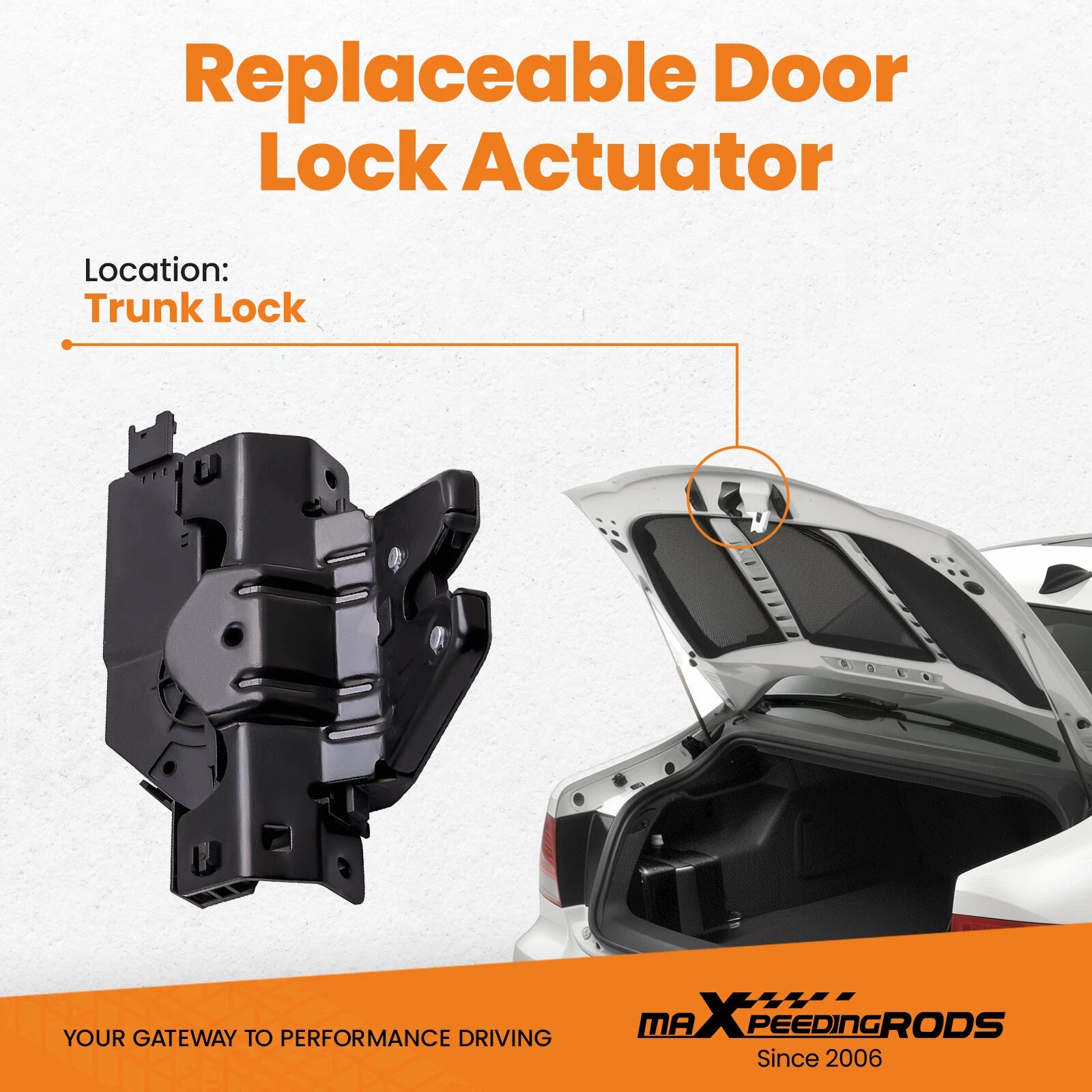 Trunk Lid Tailgate Lock Actuator for BMW 135i E82 323Ci E46 (2007–2013) 51247840617