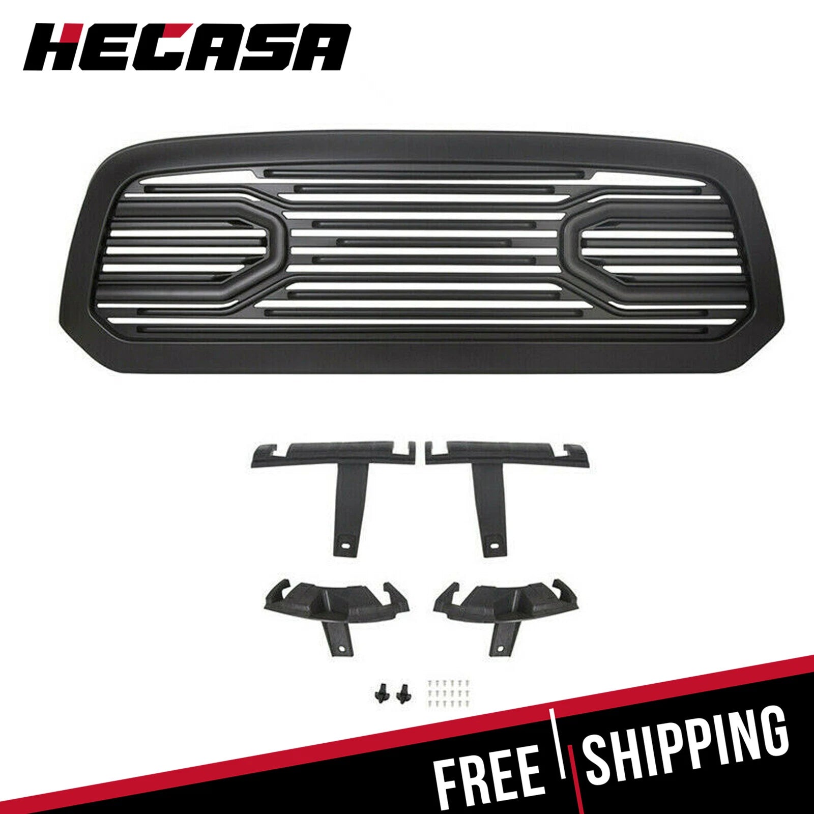 Front Bumper Grille + Shell for Dodge Ram 1500 (2009–2012)
