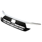 Front Upper Grille Assembly for Honda Odyssey (2021-2023) Chrome Black
