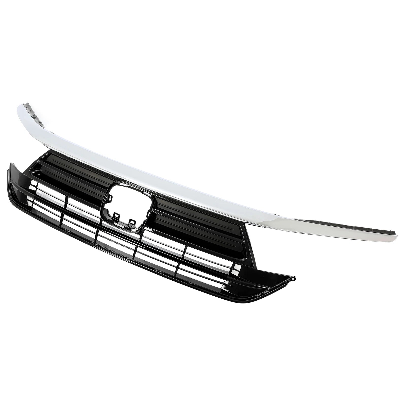 Front Upper Grille Assembly for Honda Odyssey (2021-2023) Chrome Black
