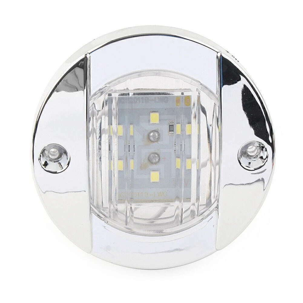 24V LED Side Marker Lights for Truck Trailer RV Boat (Round)