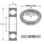 Deep Groove Ball Bearing P5 for Scooter Skateboard Wheel (6917ZZ)