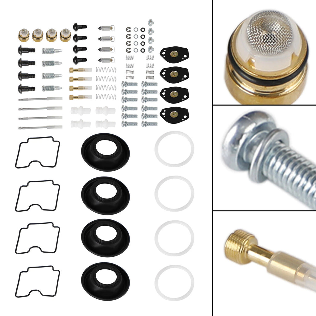 4X Carburetor Rebuild Repair Kit for Suzuki DRZ400 (2000–2023)