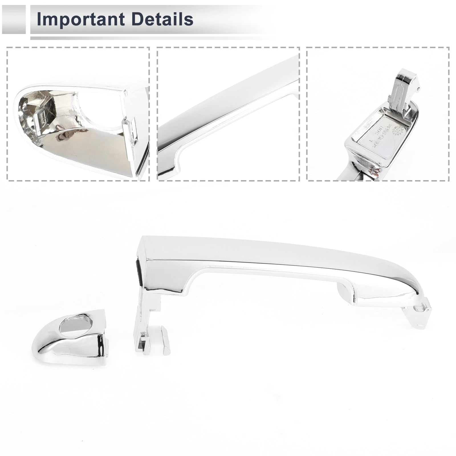 Front Left Door Handle for Hyundai Elantra (2007–2012) No. 826512H000