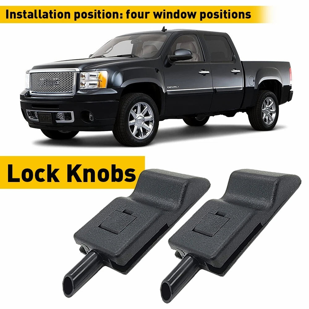 Door Lock Knob Set for Chevy GMC Yukon Silverado Sierra (2007–2013)